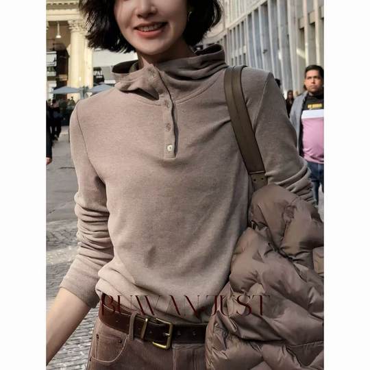 BUWANJUST【疗愈绒感】 双面慕斯绒感保暖升级系列连帽上衣 B915