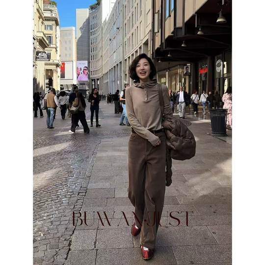 BUWANJUST【疗愈绒感】 双面慕斯绒感保暖升级系列连帽上衣 B915