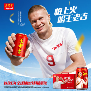 【哈兰德联名】王老吉植物饮料310ml*12罐