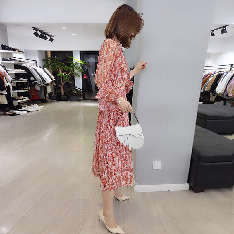 欧洲站秋装女装2020新款碎花裙子 bobowaltz连衣裙