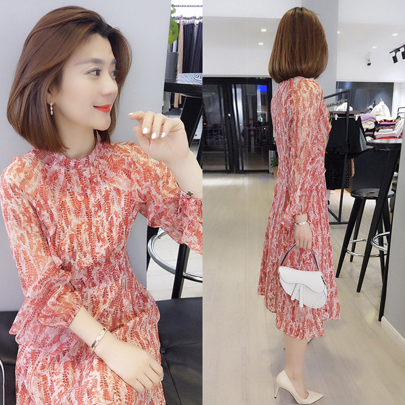 欧洲站秋装女装2020新款碎花裙子 bobowaltz连衣裙