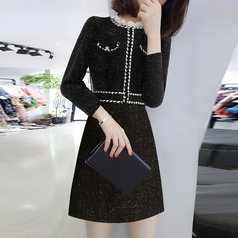 韩版长袖收腰显瘦女士欧洲站连衣裙 bobowaltz连衣裙