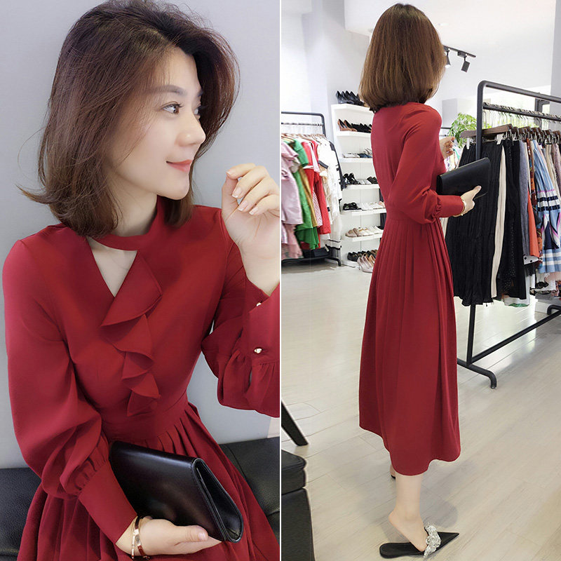 欧洲站2020新款秋装车厘子连衣裙 bobowaltz连衣裙