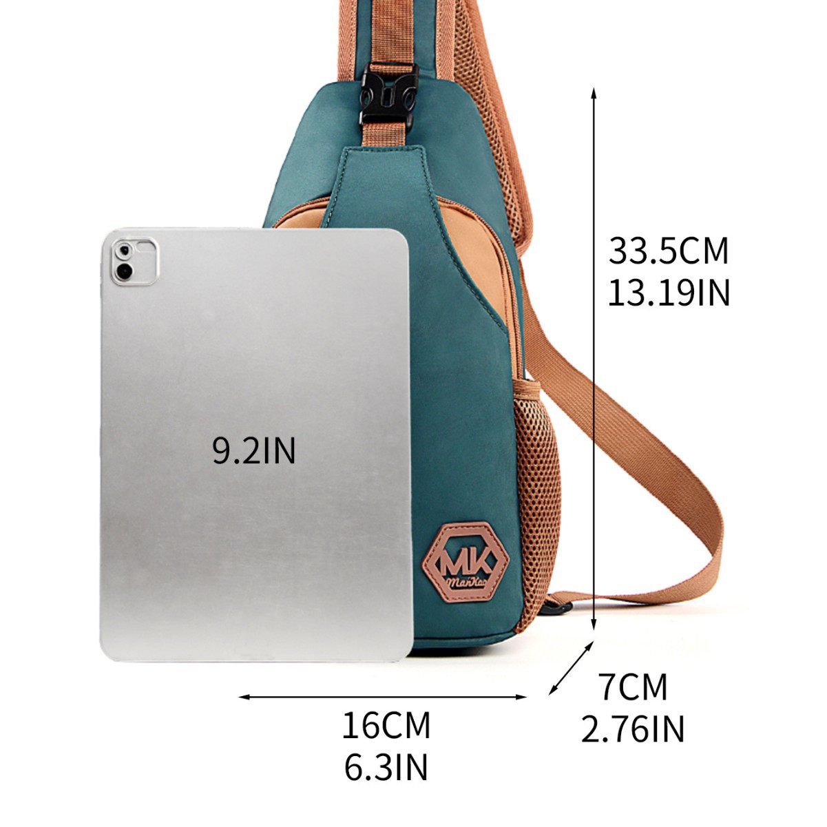 Cross-border waist bag, men's and women's sports bag, shoulder bag, wear-resistant crossbody bag, Korean style fashion bag, outdoor leisure chest backpack