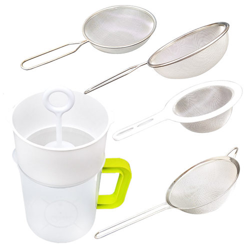 超细80目/40/5030不锈钢过滤网豆浆机滤网燕窝水果汁捞油滤网漏勺 - 图3