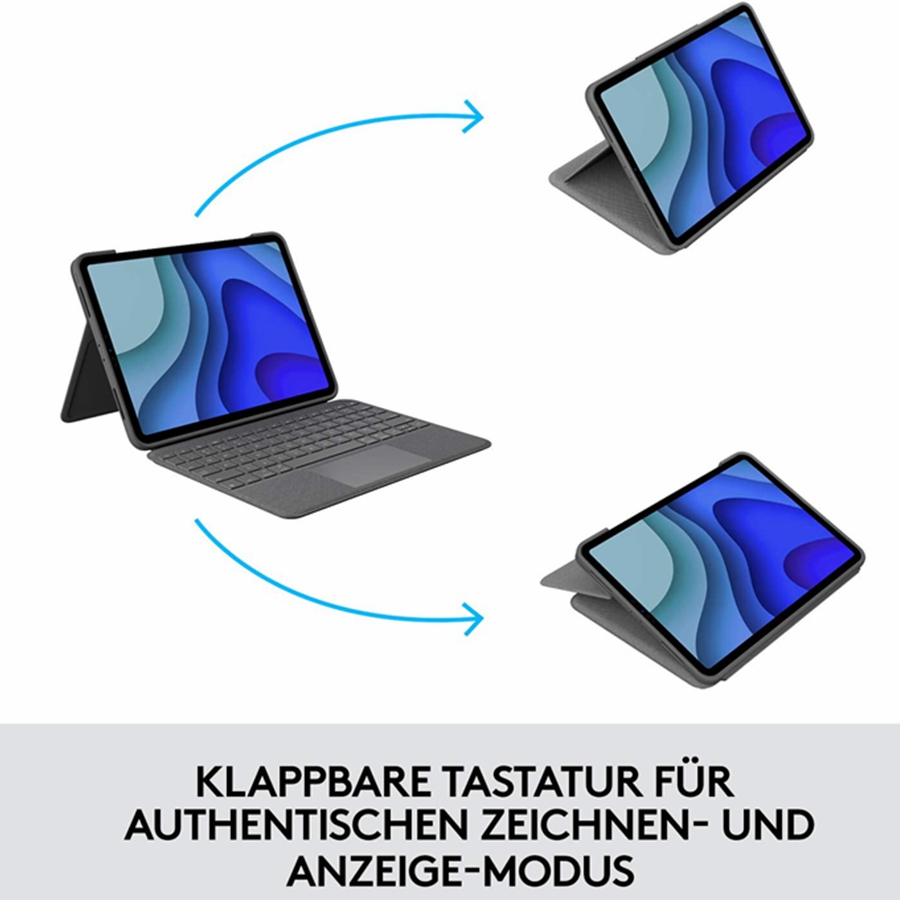 Logitech/罗技 Folio Touch iPad保护套键盘 用于11英寸iPad Pro - 图0