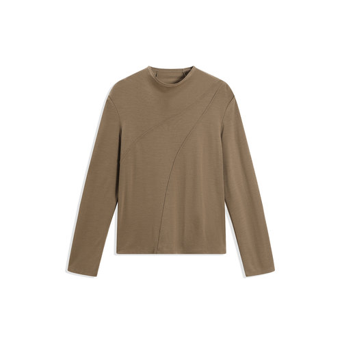 【弗息】EXCEPTION例外联名设计绵羊毛针织柔软亲肤烟囱领贴身T恤 - 图3