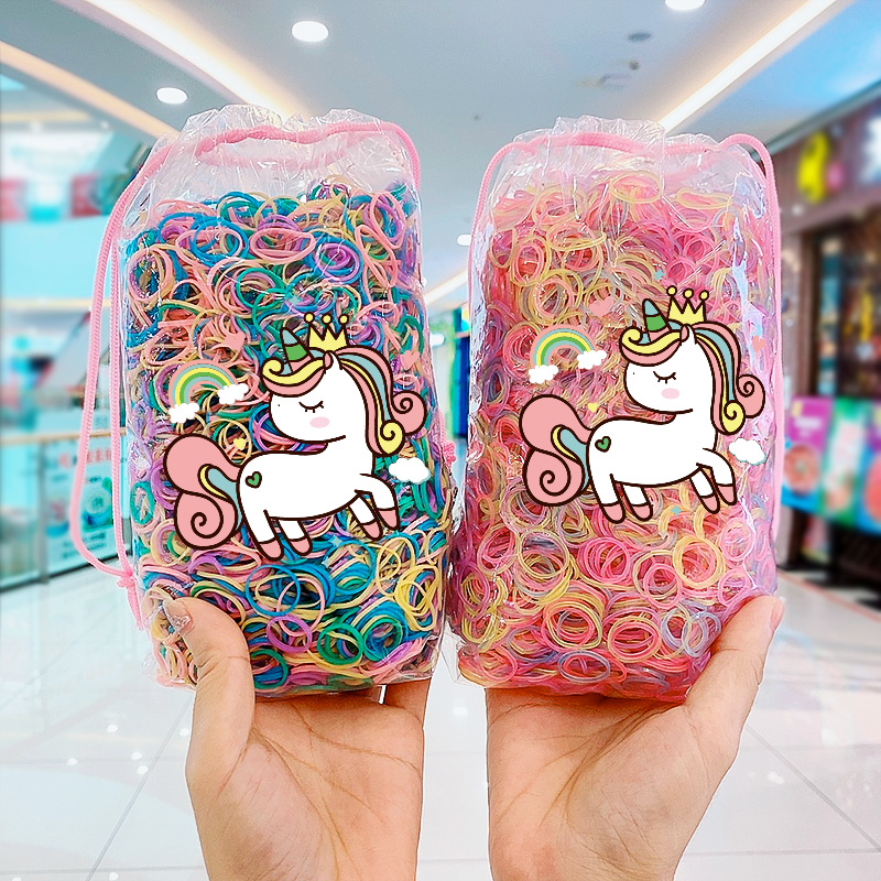 儿童一次姓橡皮筋宝宝不伤发小皮筋女扎头发发饰黑色发圈彩色头绳 儿童一次姓橡皮筋宝宝不伤发小皮筋女扎头发发饰黑色发圈彩色头绳