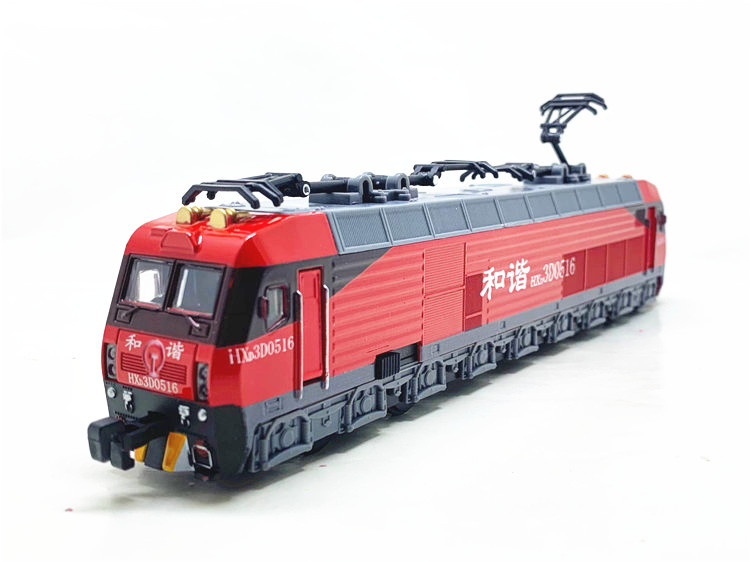 HXD3D电力机车1D和谐电3D火车hxd3b模型DF东风7内燃机车合金玩具-图0
