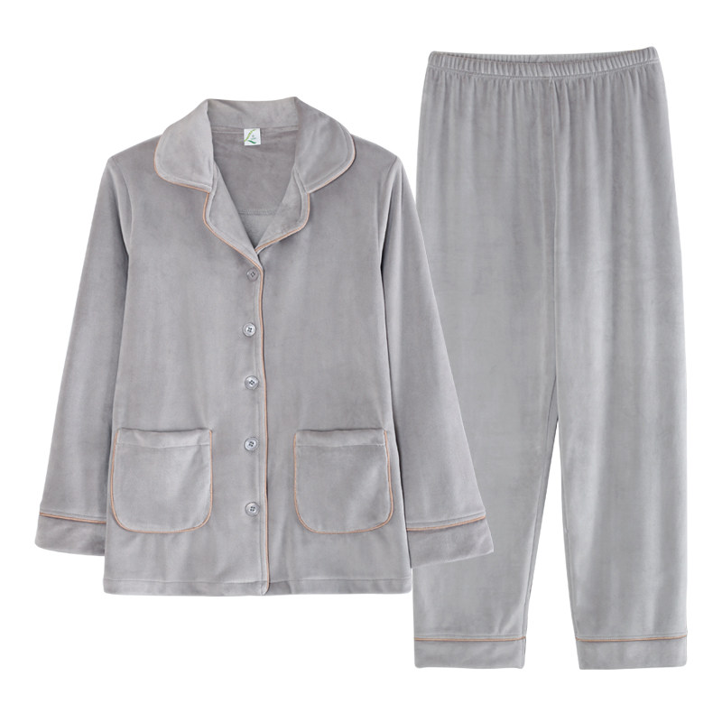 情侣男女士珊瑚绒长袖冬季套装睡衣 轩靓睡衣/家居服套装