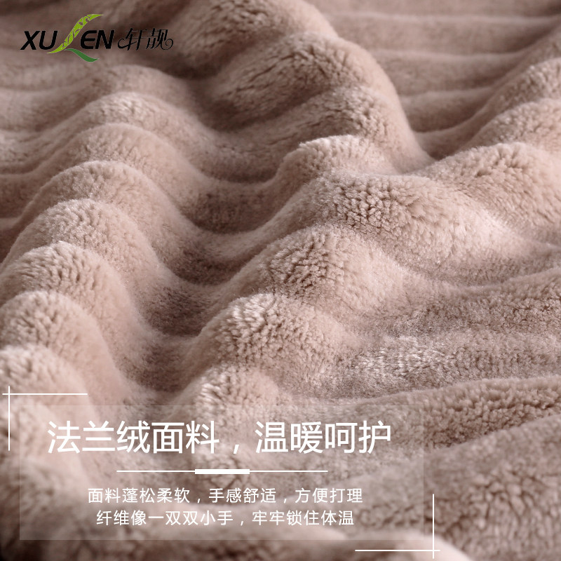 韩版冬珊瑚绒睡袍加厚加长款睡衣 轩靓睡袍/浴袍