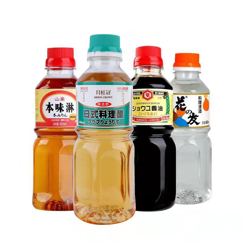 餐桌料理400ML*4瓶组合日式料理醋浓口海鲜酱油本味淋料理清酒-图3