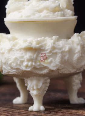 九龙香炉象牙果香薰供奉中式