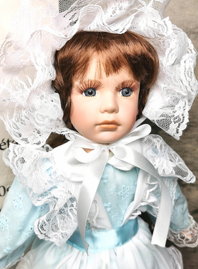 初恋脸女仆出口陶瓷娃娃卧室客厅个性创意装饰摆件生日节日礼品