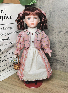 美国创意家里卧室生日陶瓷娃娃