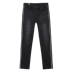 Carbine thời trang nam eo thấp jeans jeans mùa thu cotton mới giặt quần đen tôi - Quần jean quần jean nam Quần jean