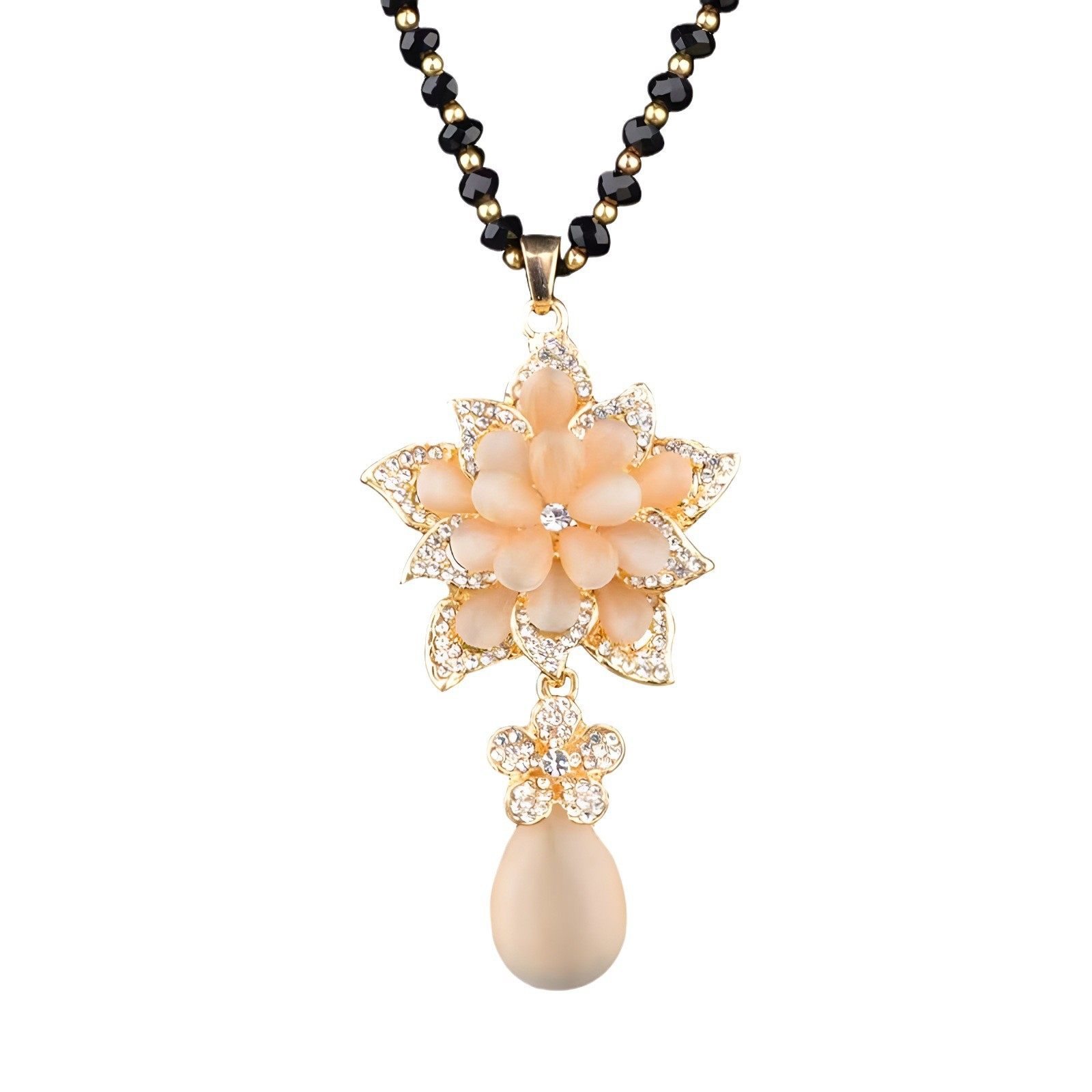 气质花开富贵百搭长款流苏毛衣链2024年秋冬新款轻奢时尚饰品配饰,淘宝优惠券,粉丝福利购,淘宝优惠卷