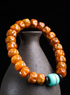 藏式老牛骨百香籽手串手链民族风