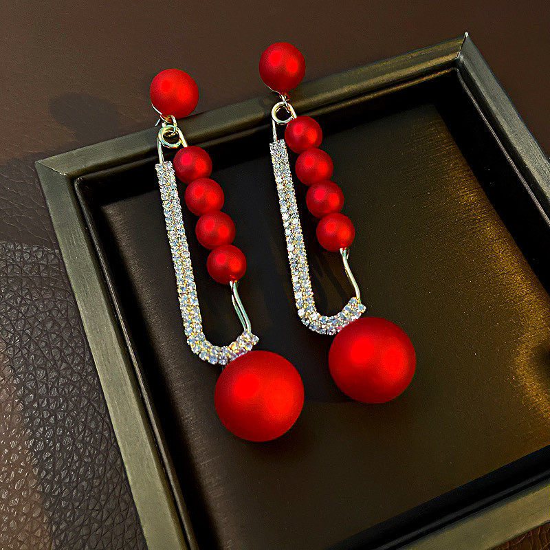 s925银针夸张设计珍珠长款耳坠时尚网红耳环厂家批发新娘耳饰流苏,淘宝优惠券,粉丝福利购,淘宝优惠卷