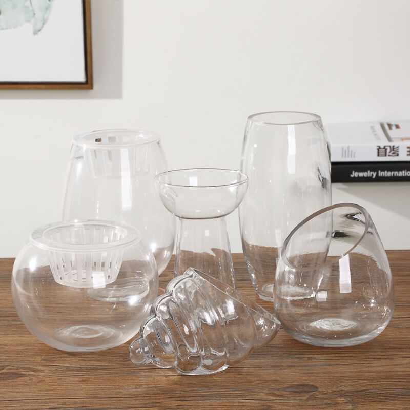 创意简约透明玻璃花瓶水培绿萝花盆水养植物客厅摆件插花器皿鱼缸,淘宝优惠券,粉丝福利购,淘宝优惠卷