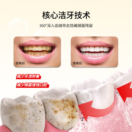 正品可立克蜂毒焱清护龈牙膏成人洁白去黄牙口气持久清新去牙烟渍 - 图3
