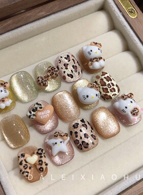 新款hellokitty猫可爱KT指甲饰品