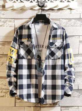 Men's Sreetwear Thick Shirts Men Clothing Harajuku Color Blo