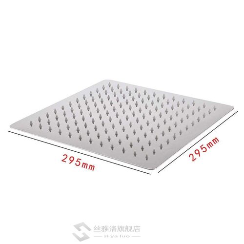 Square Bathroom ainless eel Rain Shower Head Rainfall 12 - 图1