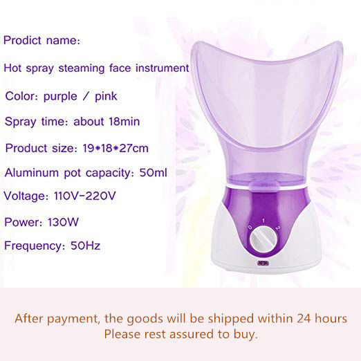 New Facial Steam Steamer hot Sprayer steaming face Cleanser - 图0