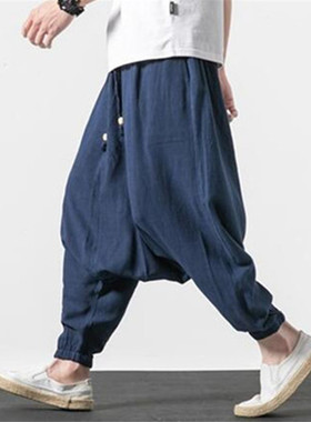 M-6XL 7XL Plus size men's cotton linen pants fashion 2020 Au