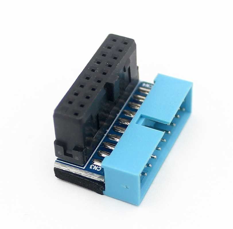 USB .0 20pin Male To Female Extension Adapter Up Down Angle - 图3