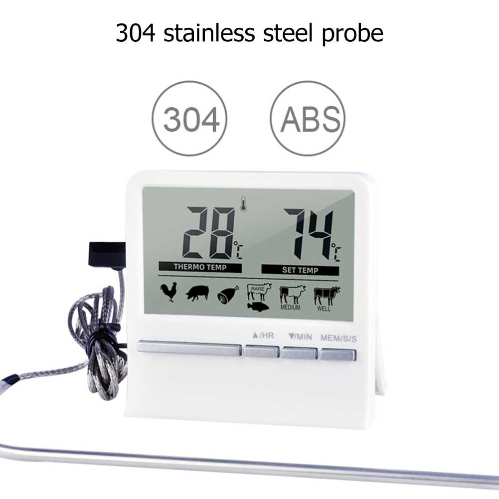 Pro Brbecue Cooking Timer Food Probe lrm Timer BBQ Met