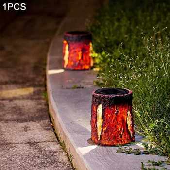 ເຕົາໄຟ LED Lantern Garden Lamp Flameless Night Lamp ສໍາລັບ R