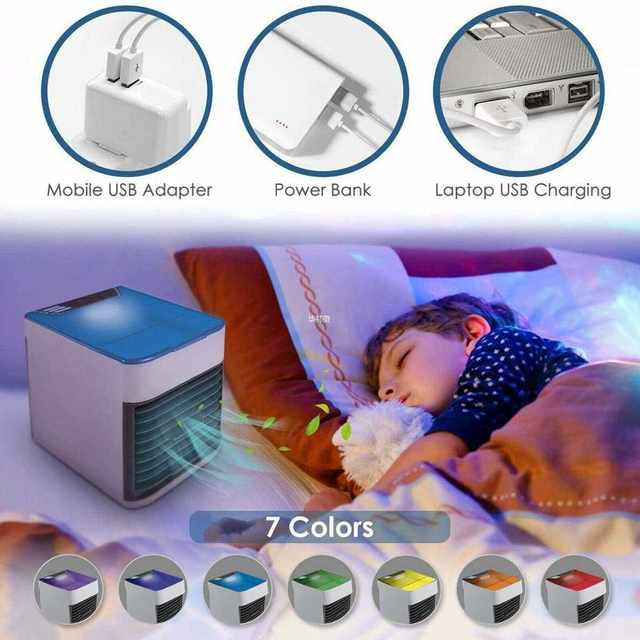 ເຄື່ອງປັບອາກາດແບບພົກພາ 500ML USB Desktop Air Conditioner