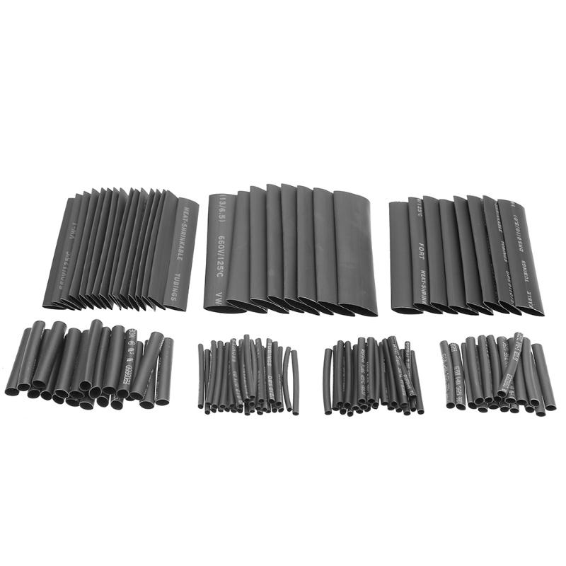 127pcs Black 40/80mm 2:1 Insulation Heat Shrink Tubing Cable - 图3