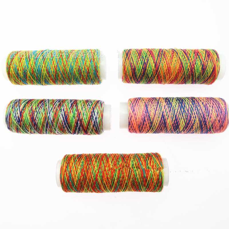 5color/set Colorful Sewing Thread Machine Embroidery Polyest - 图1