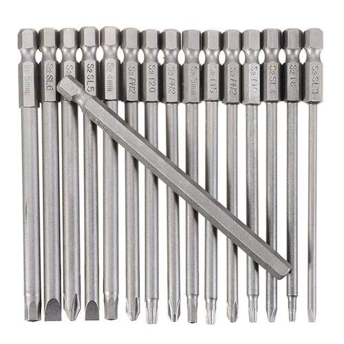 16Pcs Alloy Steel S2 100mm Hex Shank Magnetic Hex Head Screw - 图2