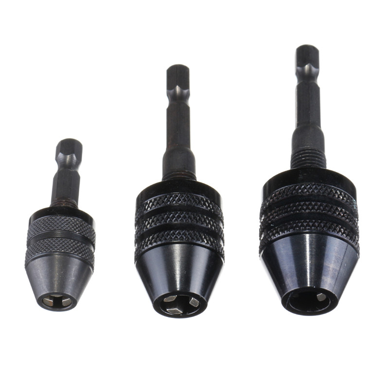 DANIU 1pc 0.3-3.6/0.3-6.5/0.6-8mm Keyless Drill Chuck 1/4 - 图0