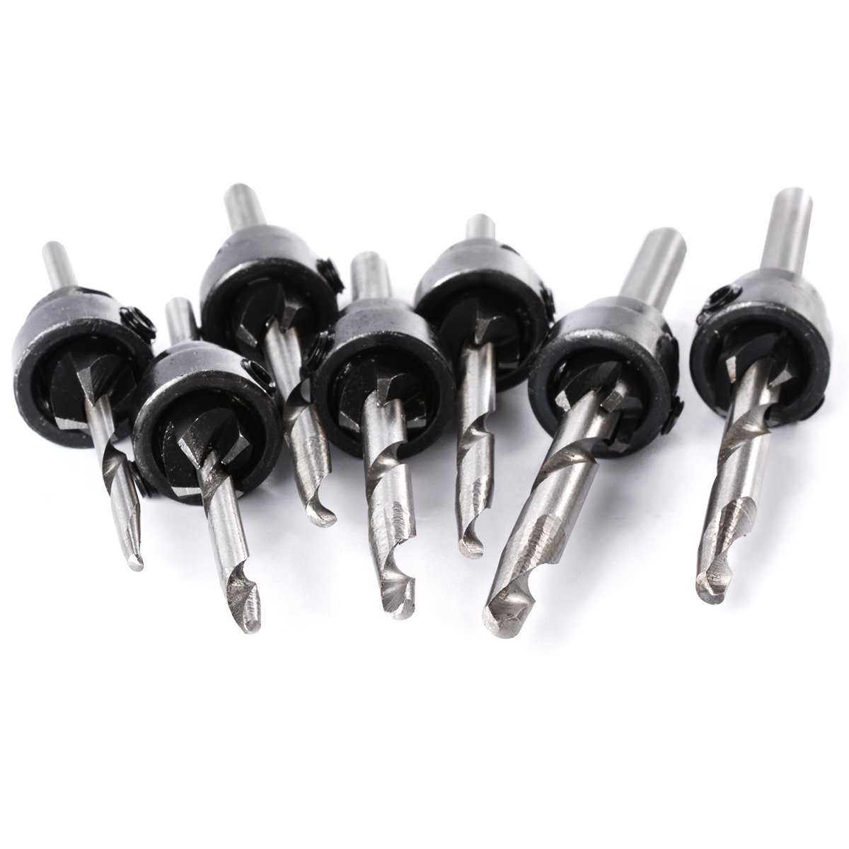 22 pcs Countersunk Drill Bit with Depth stop wood countersun-图2