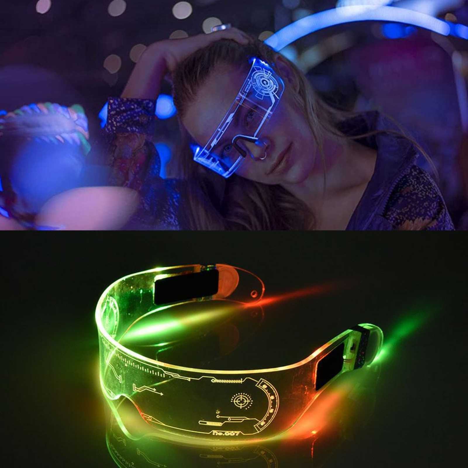 Electronic Multicolor Light LED Luminous Eyeglasses Neon - 图3