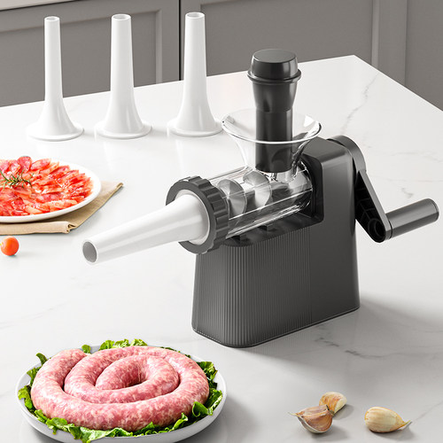 灌肠器家用灌香肠工具灌肠机神器肠衣食品级手动做腊肠自制罐肉肠 - 图2