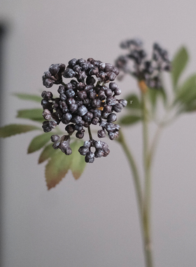 粉色浆果小花束仿真花客厅插花