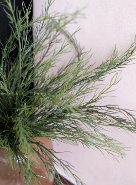 天门冬草仿真花绿植家居装饰