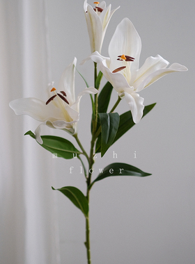 百合花仿真花高级客厅插花花束