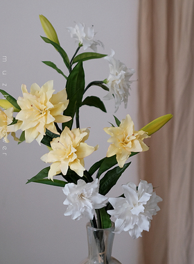 超保湿重瓣百合仿真花