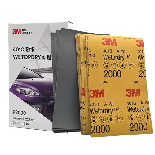 3M 401q наиграйная бумага для водой изрывание полировки № 1500 № 2000 Fanmu на сай -бумаге