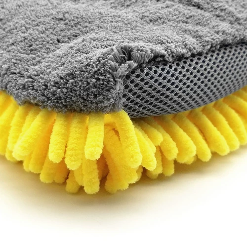 Autobright Car Flay Gloves с высоким содержанием двойного сдвоенного Xuey с двойным волокном чистки пены из лапы медведя очистит