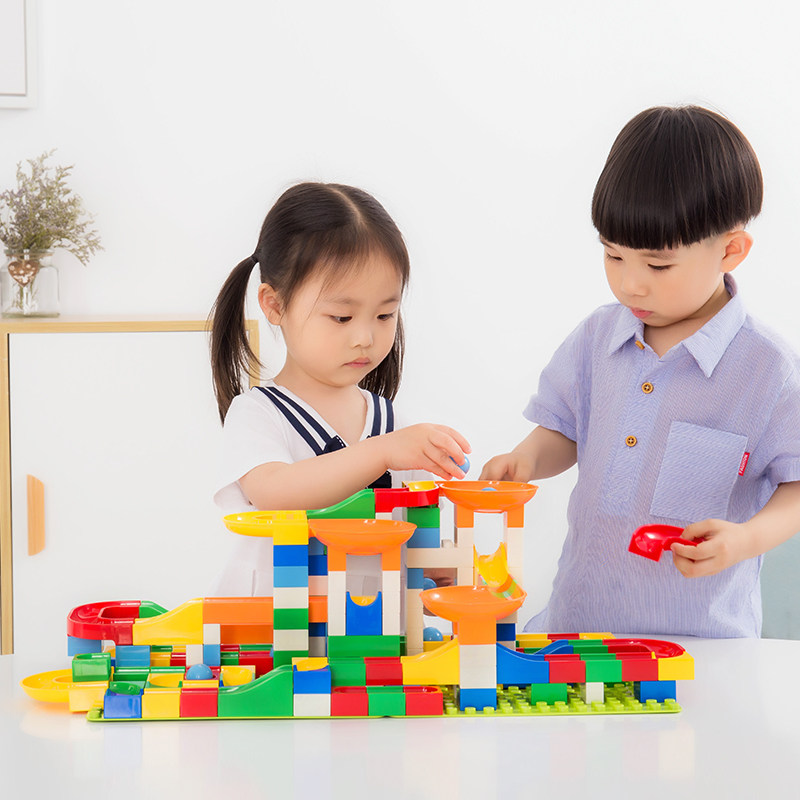 大颗粒拼装滑道益智积木男女孩子多功能玩具儿童礼物拼图2026新款,淘宝优惠券,粉丝福利购,淘宝优惠卷