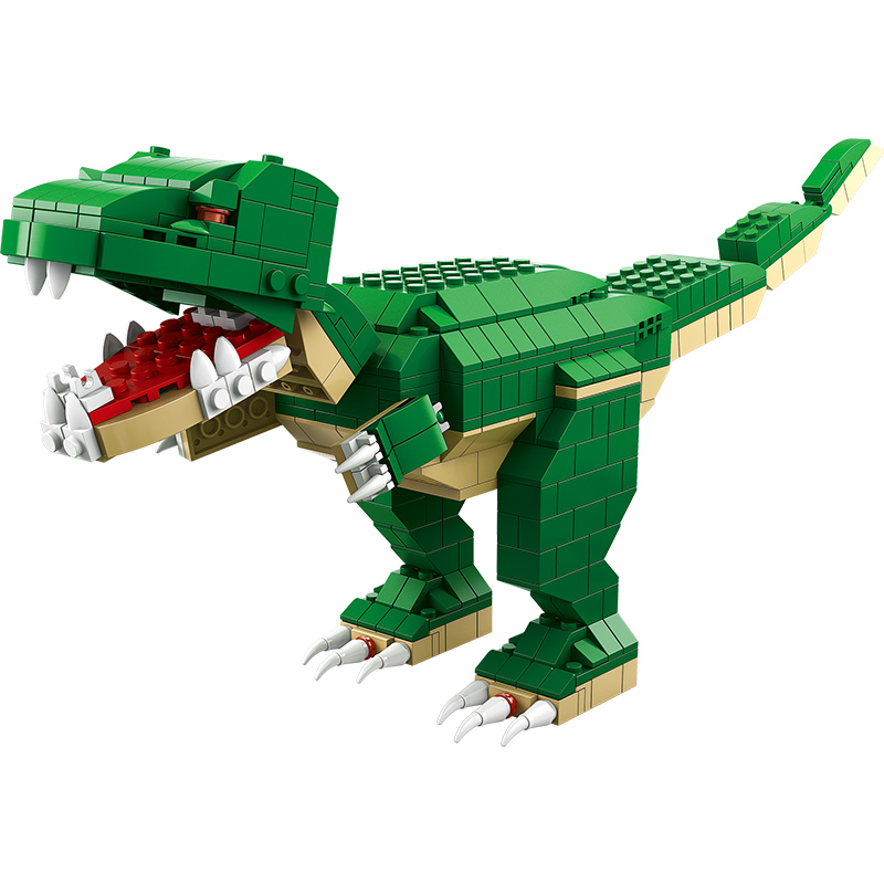 恐龙积木2024新款侏罗纪霸王龙男女孩子益智拼装儿童玩具新年礼物 - 图3