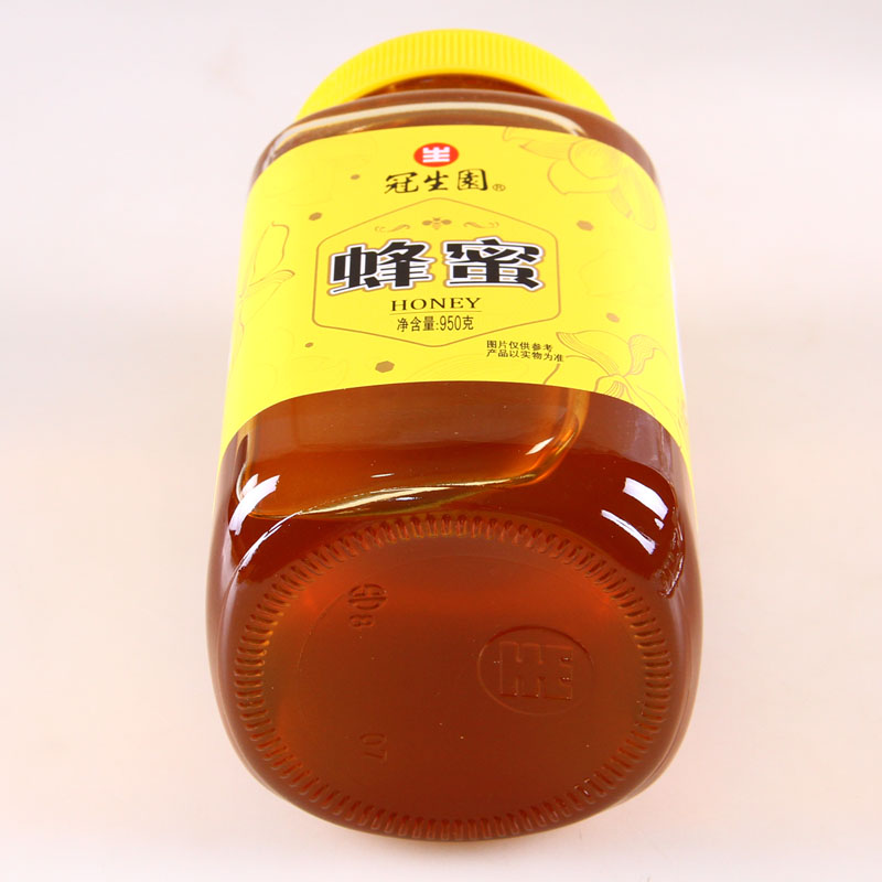 上海特产冠生园蜂蜜950g大瓶装百花蜜土蜂蜜玻璃瓶装 包邮 - 图2